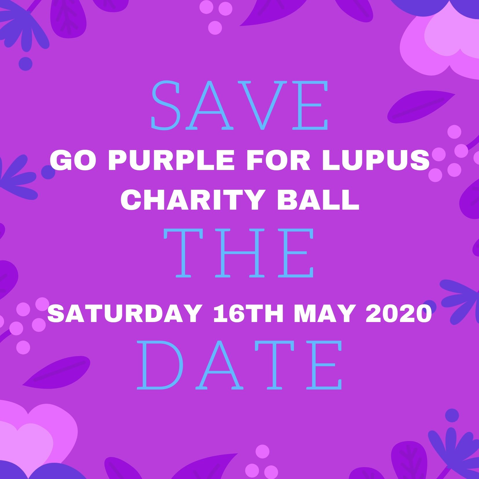 Purple Volunteer for Lupus Foundation Fundraiser Ball